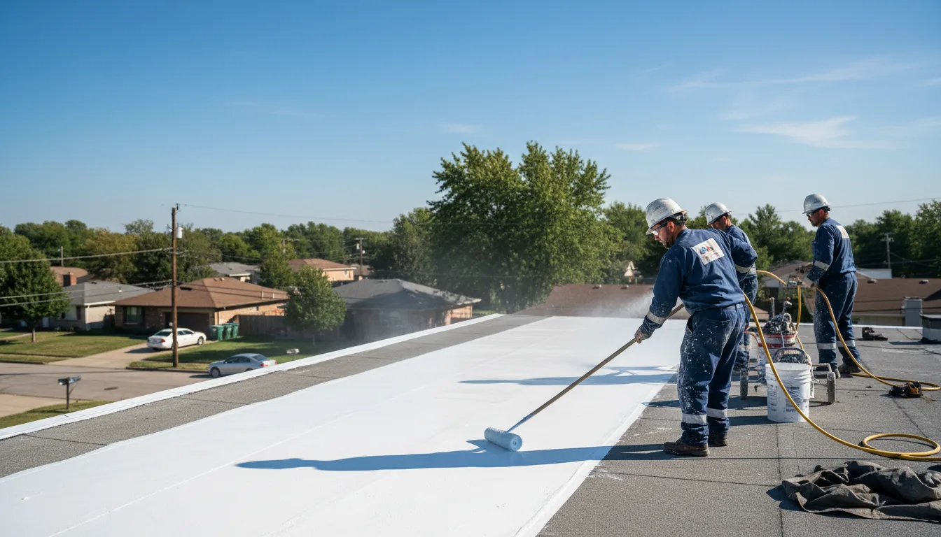 Commercial roof coating in Oil Trough, AR near me